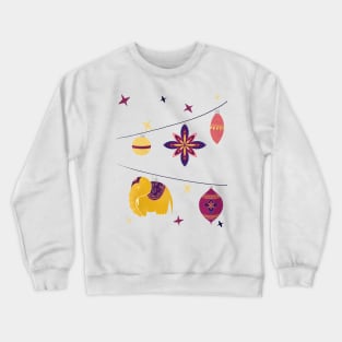 Indian Christmas ornaments Crewneck Sweatshirt